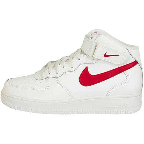 nike air force herren weiß rot|nike air force sneaker weiß.